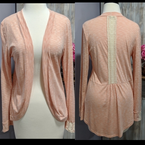 Papermoon Sweaters - 💐SOLD💐Papermoon for stitch fix peach cardigan